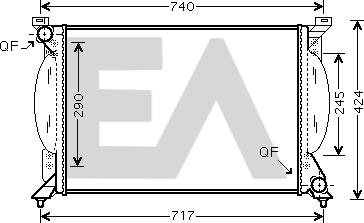 EACLIMA 31R02039 - Радіатор, охолодження двигуна autocars.com.ua