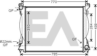 EACLIMA 31R02044 - Радіатор, охолодження двигуна autocars.com.ua