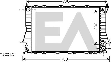 EACLIMA 31R02079 - Радіатор, охолодження двигуна autocars.com.ua