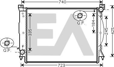 EACLIMA 31R02097 - Радіатор, охолодження двигуна autocars.com.ua