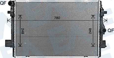 EACLIMA 31R02107 - Радіатор, охолодження двигуна autocars.com.ua