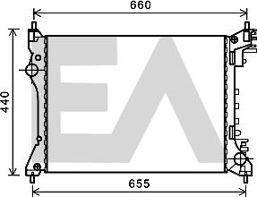 EACLIMA 31R03001 - Радіатор, охолодження двигуна autocars.com.ua