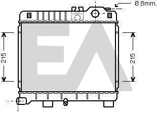 EACLIMA 31R07012 - Радіатор, охолодження двигуна autocars.com.ua