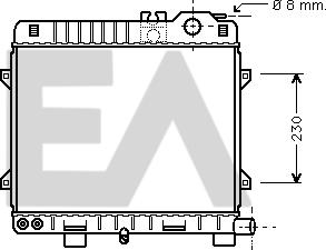 EACLIMA 31R07029 - Радіатор, охолодження двигуна autocars.com.ua