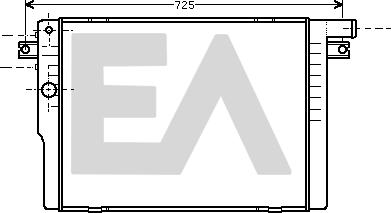 EACLIMA 31R07037 - Радіатор, охолодження двигуна autocars.com.ua