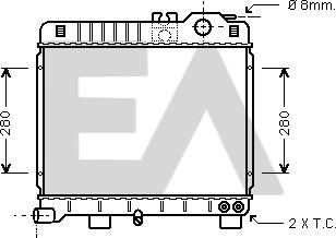 EACLIMA 31R07072 - Радіатор, охолодження двигуна autocars.com.ua