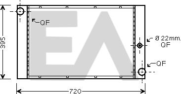 EACLIMA 31R07098 - Радіатор, охолодження двигуна autocars.com.ua
