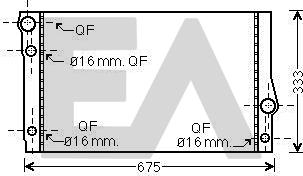 EACLIMA 31R07099 - Радіатор, охолодження двигуна autocars.com.ua