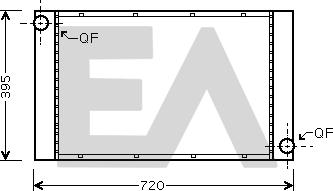 EACLIMA 31R07100 - Радіатор, охолодження двигуна autocars.com.ua
