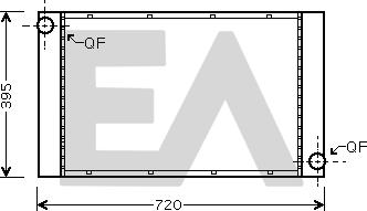 EACLIMA 31R07102 - Радіатор, охолодження двигуна autocars.com.ua
