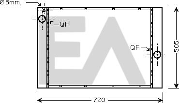 EACLIMA 31R07104 - Радіатор, охолодження двигуна autocars.com.ua