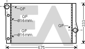 EACLIMA 31R07105 - Радіатор, охолодження двигуна autocars.com.ua
