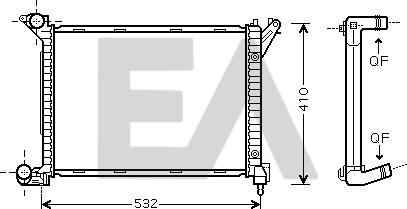 EACLIMA 31R07130 - Радіатор, охолодження двигуна autocars.com.ua