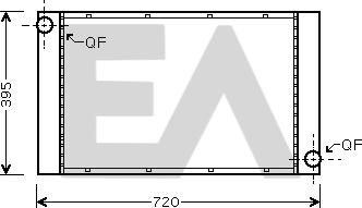 EACLIMA 31R07136 - Радіатор, охолодження двигуна autocars.com.ua