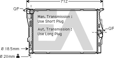 EACLIMA 31R07138 - Радіатор, охолодження двигуна autocars.com.ua