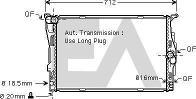 EACLIMA 31R07143 - Радіатор, охолодження двигуна autocars.com.ua