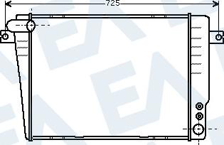 EACLIMA 31R07151 - Радіатор, охолодження двигуна autocars.com.ua