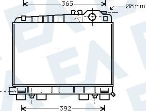 EACLIMA 31R07153 - Радіатор, охолодження двигуна autocars.com.ua