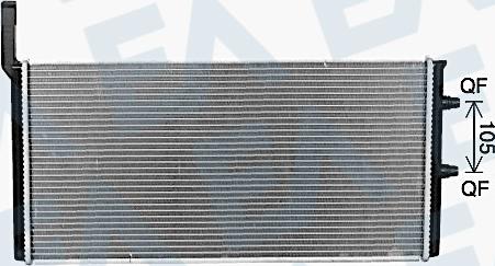 EACLIMA 31R07156 - Радіатор, охолодження двигуна autocars.com.ua