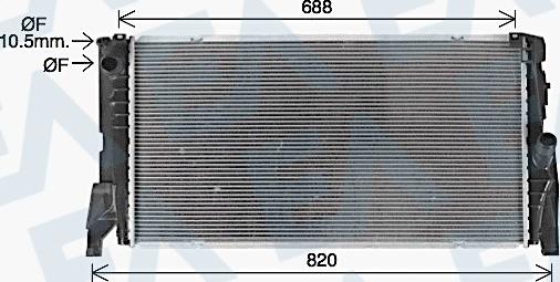 EACLIMA 31R07157 - Радіатор, охолодження двигуна autocars.com.ua