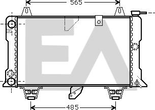 EACLIMA 31R10003 - Радіатор, охолодження двигуна autocars.com.ua