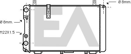EACLIMA 31R10004 - Радіатор, охолодження двигуна autocars.com.ua