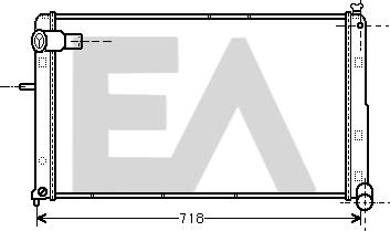 EACLIMA 31R10057 - Радіатор, охолодження двигуна autocars.com.ua