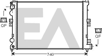 EACLIMA 31R10058 - Радіатор, охолодження двигуна autocars.com.ua