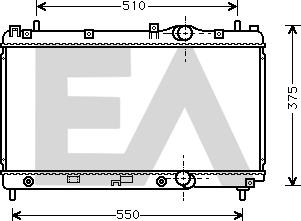 EACLIMA 31R12010 - Радіатор, охолодження двигуна autocars.com.ua