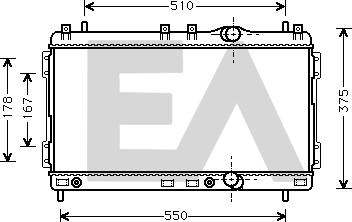 EACLIMA 31R12017 - Радіатор, охолодження двигуна autocars.com.ua