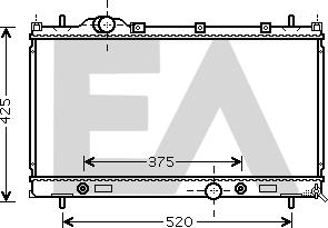 EACLIMA 31R12023 - Радіатор, охолодження двигуна autocars.com.ua