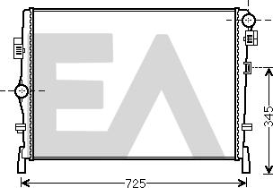 EACLIMA 31R12029 - Радіатор, охолодження двигуна autocars.com.ua