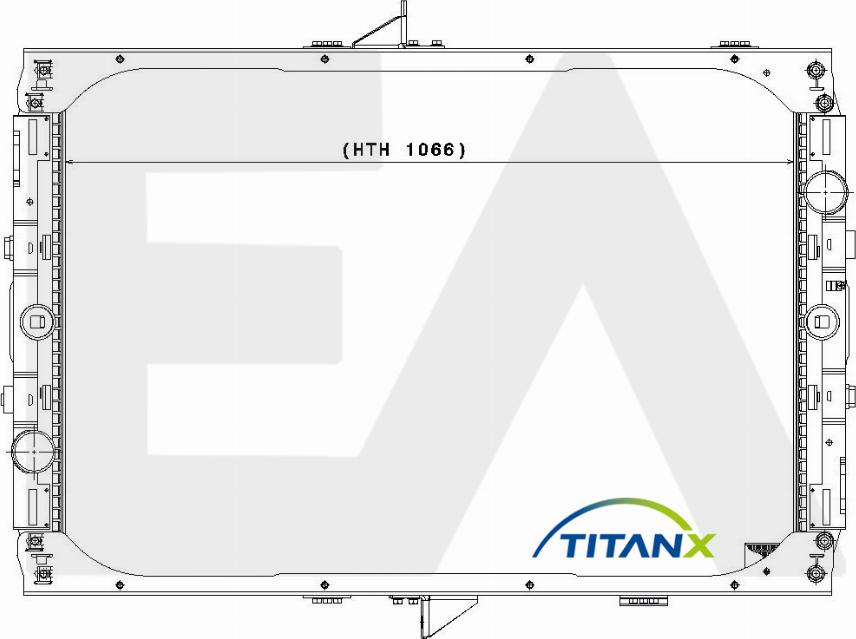 EACLIMA 31R16001T - Радіатор, охолодження двигуна autocars.com.ua