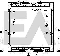 EACLIMA 31R16001 - Радіатор, охолодження двигуна autocars.com.ua