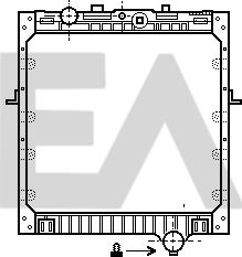 EACLIMA 31R16004 - Радіатор, охолодження двигуна autocars.com.ua