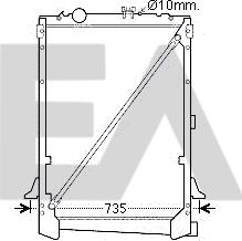 EACLIMA 31R16013 - Радіатор, охолодження двигуна autocars.com.ua