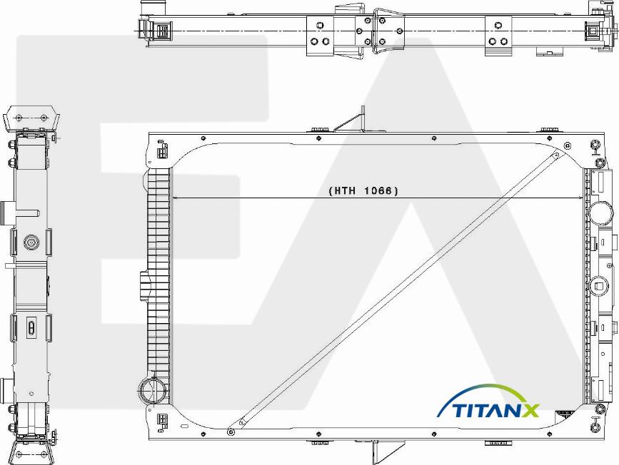 EACLIMA 31R16017T - Радіатор, охолодження двигуна autocars.com.ua