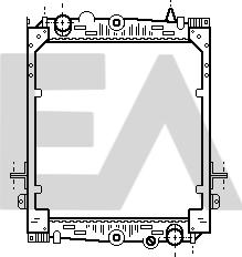 EACLIMA 31R16024 - Радіатор, охолодження двигуна autocars.com.ua