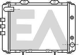 EACLIMA 31R18022 - Радіатор, охолодження двигуна autocars.com.ua