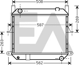 EACLIMA 31R18082 - Радіатор, охолодження двигуна autocars.com.ua