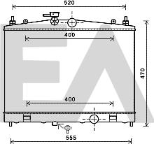 EACLIMA 31R18129 - Радіатор, охолодження двигуна autocars.com.ua