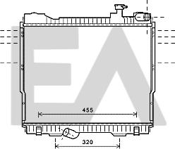 EACLIMA 31R18131 - Радіатор, охолодження двигуна autocars.com.ua