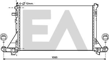 EACLIMA 31R18140 - Радіатор, охолодження двигуна autocars.com.ua