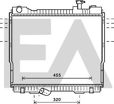 EACLIMA 31R18151 - Радіатор, охолодження двигуна autocars.com.ua