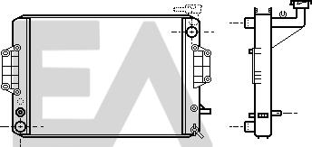 EACLIMA 31R19014 - Радіатор, охолодження двигуна autocars.com.ua