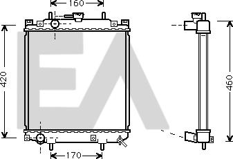 EACLIMA 31R19031 - Радіатор, охолодження двигуна autocars.com.ua