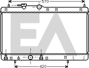 EACLIMA 31R19036 - Радіатор, охолодження двигуна autocars.com.ua