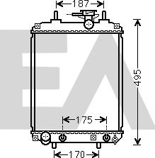 EACLIMA 31R19048 - Радіатор, охолодження двигуна autocars.com.ua