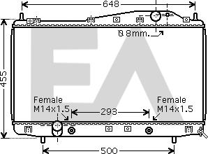 EACLIMA 31R20008 - Радіатор, охолодження двигуна autocars.com.ua