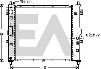 EACLIMA 31R20021 - Радіатор, охолодження двигуна autocars.com.ua